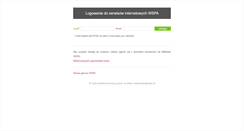 Desktop Screenshot of login.wspa.pl